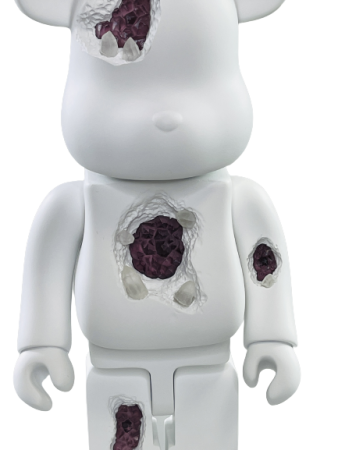 Bearbrick Art OverTurn Purple Crystal (Фиолетовый Кристалл) 400% (28см)