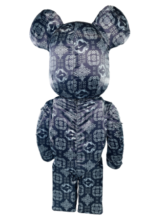 Bearbrick x Clot x Nike (Черный шелк) 1000% (70 см)