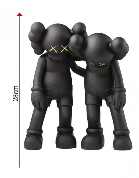 Kaws Along The Way Виниловая Фигурка (Черный) - 28 см Kaws Along The Way Виниловая Фигурка (Черный) - 28 см