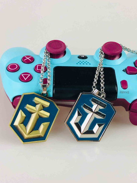 Кулон-амулет World of Warships (в стилі) — підвіска з якорем на ланцюжку