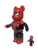 Bearbrick x Marvel Spider-Man Upgraded 400% + 100% (28см+7см)