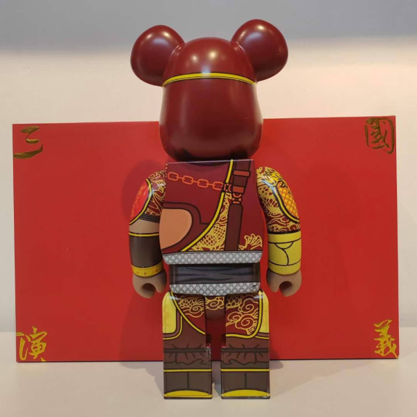 Bearbrick Zhang Fei (Фігурка Чжан Фей) Червоний 400% (28 см)