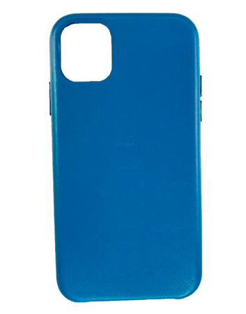 Чехол Кожаный IPhone 11 Pro Max Светло-Синий