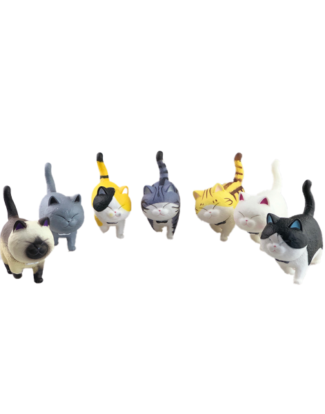 Фигурка 7 няшных котиков 10 см