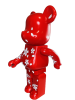 Bearbrick Japan Cool (Красный с белыми цветами) 1000% (70 см)