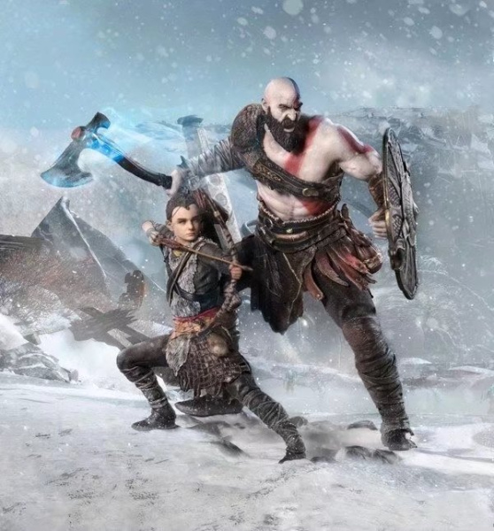 Фігурка God of War Kratos Father and Sin 1/10 (20 см)