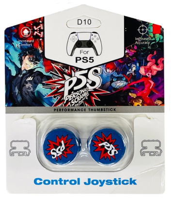Накладки на стики для джойстика Playstation 4 / 5 Persona 5 PS4/PS5 (Высокие)