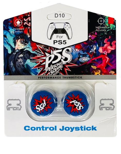 Накладки на стики для джойстика Playstation 4 / 5 Persona 5 PS4/PS5 (Высокие)