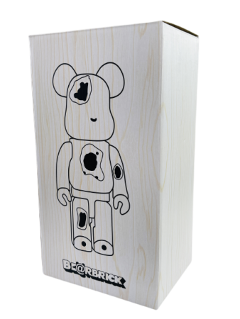Bearbrick Art OverTurn Black Crystal (Черный Кристалл) 400% (28см)