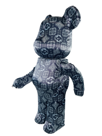 Bearbrick x Clot x Nike (Черный шелк) 1000% (70 см)