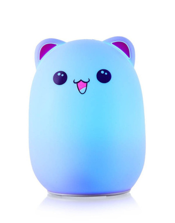 Светильник BUD BEAR Silicone LAMP КОТИК Розовые ушки