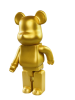 Bearbrick Gold Однотонный Золотой 400% (28 см)