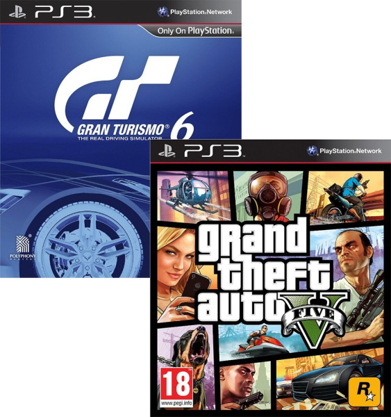 Playstation 3 500Gb + Gran Turismo 6 + Grand Theft Auto 5