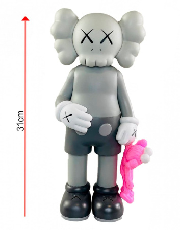 Kaws Share Companion BFF Фигурка (серый/розовый) - 31 см