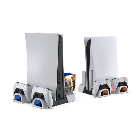 PS5 Slim основа для охолодження + стійка для зберігання дисків  TP5-3536B