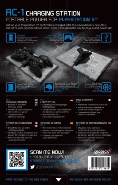 Зарядная станция Gioteck AC-1 (PS3)