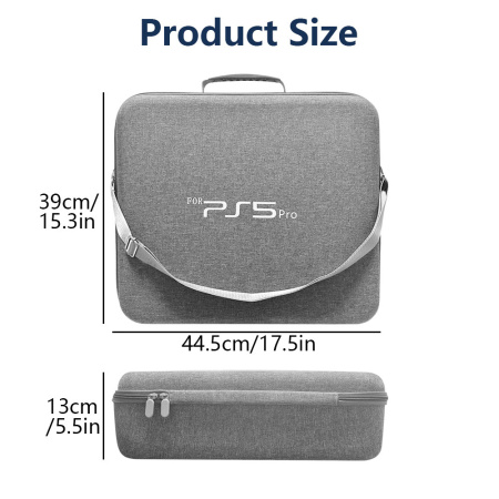 Сумка-кейс для PlayStation 5 Pro — жорстка захисна сумка великої місткості для консолі та аксесуарів