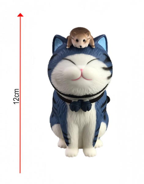 Фигурка Котик с Мышкой 12 см N2