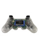 Бездротовий Джойстик PS3 (прозорий білий) 