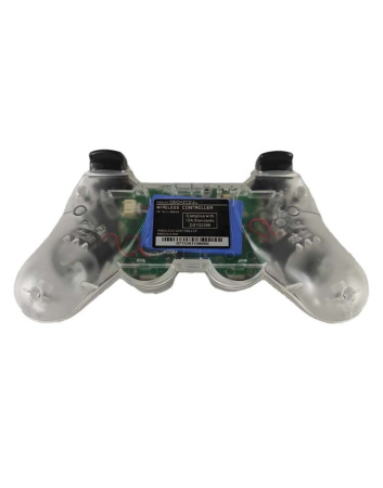 Бездротовий Джойстик PS3 (прозорий білий) 