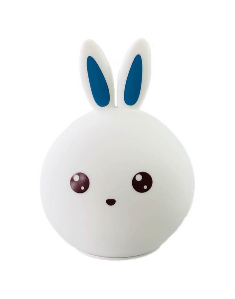 Силиконовый Заяц Ночник Синий (Светильник)