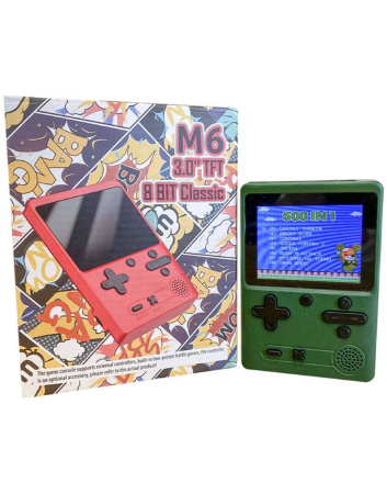 Портативная приставка M6 3.0 TFT 8 BIT Classic + джойстик для 2х игроков на ТВ