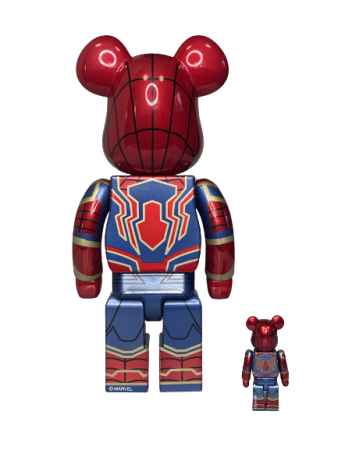 Bearbrick Iron Spider-man Avengers End Game 400% + 100% (28см+7см)