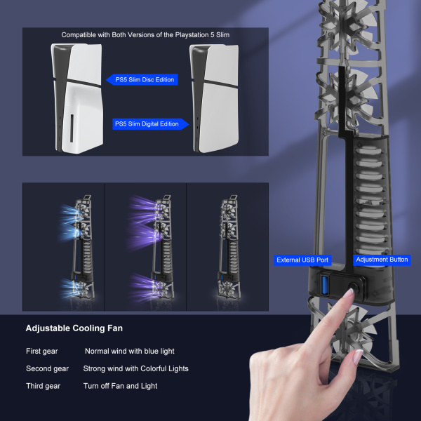 JYS PS5Slim вентилятор охолодження P5175 