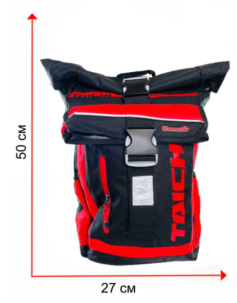 Моторюкзак Taichi Водонепроницаемый (Красный)