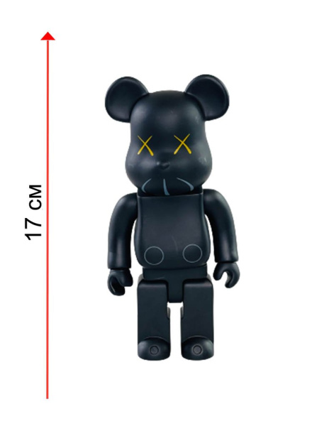 Bearbrick Kaws Черный 200% (17 см)
