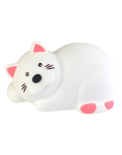 Светильник-ночник Спящий Кот Розовый (Светильник)