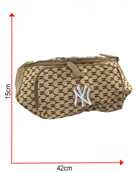 Сумка-Бананка Принт (Бежевая)