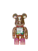 Bearbrick X-Girl (фігурка прозора рожева) 400% (28см)