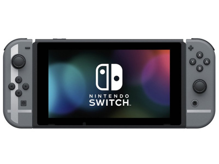 Игровая приставка Nintendo Switch (серый) + код загрузки для Super Smash Bros. Ultimate