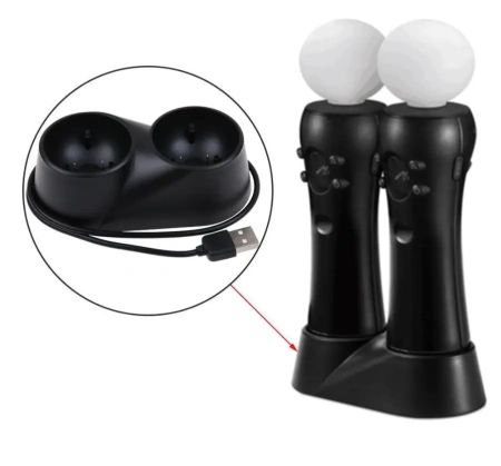 Зарядна станція для 2 контролерів PlayStation Move PS4 / PS VR KJHPSVR-005