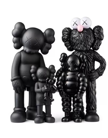 Kaws Family вінілова фігурка (чорна)