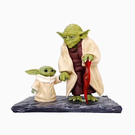 Фигурка Мастер Йода и малыш Йода Star Wars