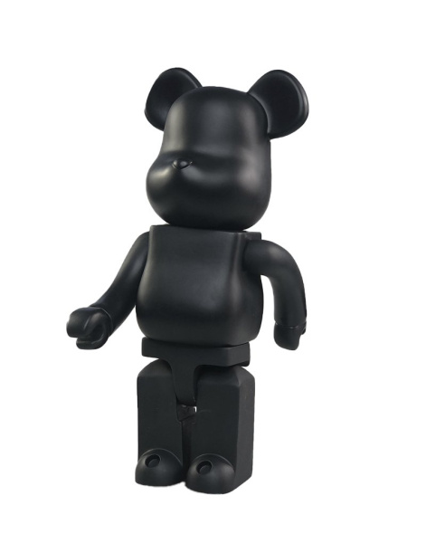 Bearbrick X Amirex Black (Однотонный Черный) 400% (28 см)