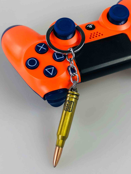 Брелок PUBG у вигляді патрона (металевий, золотий)