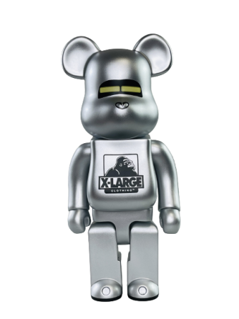 Bearbrick x XLarge x Hajime Sorayama Серебро 400% (28 См)