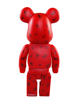 Bearbrick Елмо Улица Сезам Красный 400% (28см)