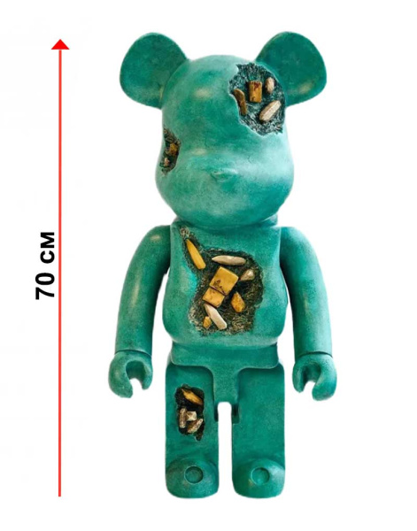 Фігурка Bearbrick — Daniel Arsham (Eroded Bronze) 1000% (70 см)