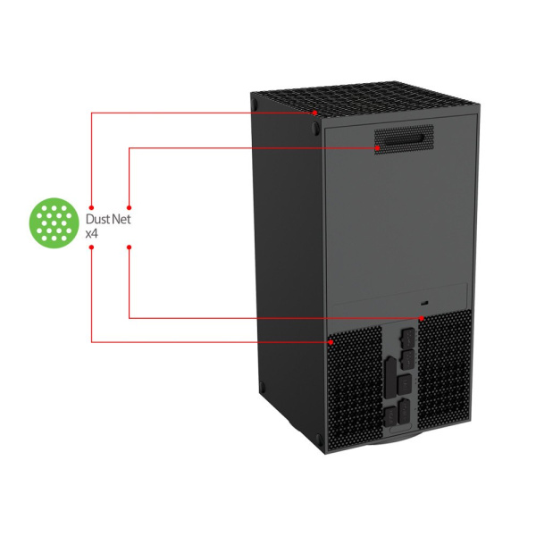 Пылезащитных заглушки  Xbox Series X Силиконовый  фильтр  SeriesX TYX-2607