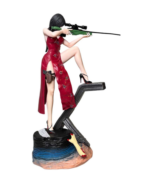 Фігурка Resident Evil — Ada Wong у червоній сукні зі снайперською гвинтівкою (36 см)