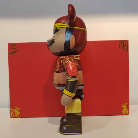 Bearbrick Zhang Fei (Фігурка Чжан Фей) Червоний 400% (28 см)