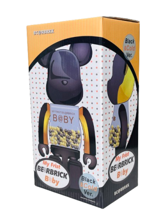 Bearbrick My First Baby Innersect (Черный) 400% (28см)