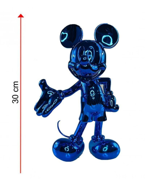 Фигурка Микки Маус Mickey Welcome (Синий металлик) 30см