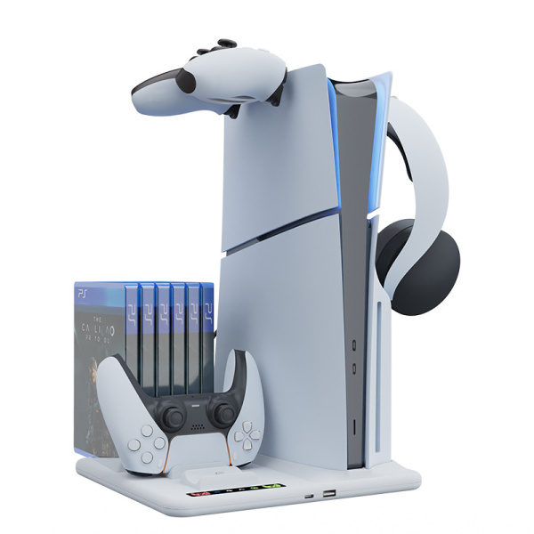 PS5 Slim підставка для охолодження з полицею для зберігання дисків  HBP-537