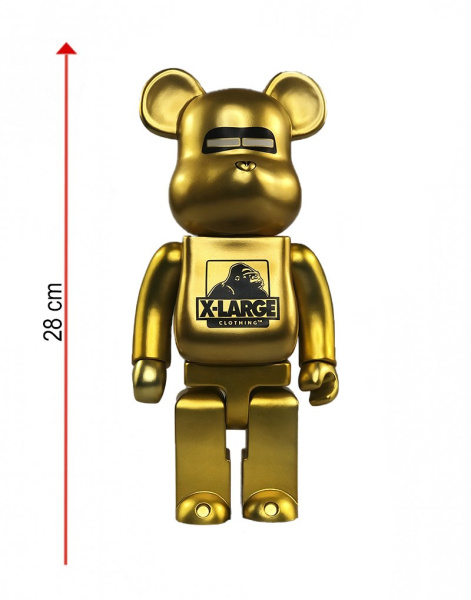 Bearbrick X-Large Hajime Sorayama Gold 400% (28 См)
