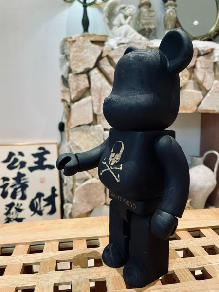 BEARBRICK × Karimoku × mastermind JAPAN 400% Black